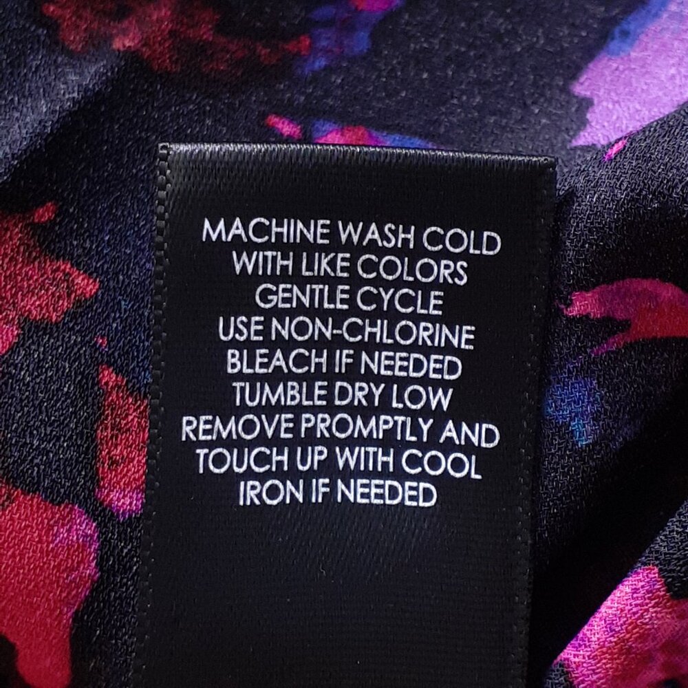 Torrid Georgette Tie-Front Blouse in Leopard Black Pink Red Size 2/Size 2X - Picture 12 of 15